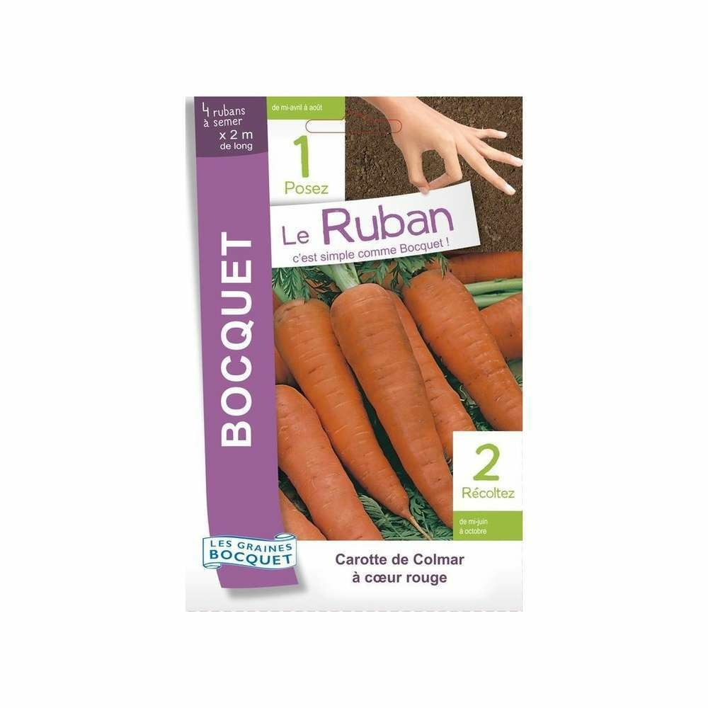  Graines De Carotte De Colmar En Ruban à Semer