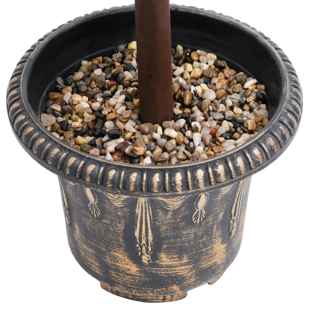VIDAXL Plante De Buis Artificiel Avec Pot Forme De Boule Vert 118 Cm